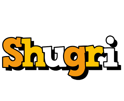 Shugri cartoon logo