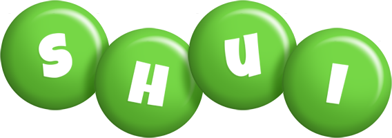 Shui candy-green logo