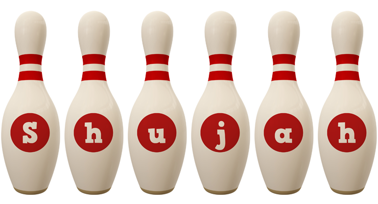 Shujah bowling-pin logo
