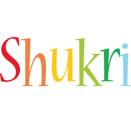 Shukri birthday logo