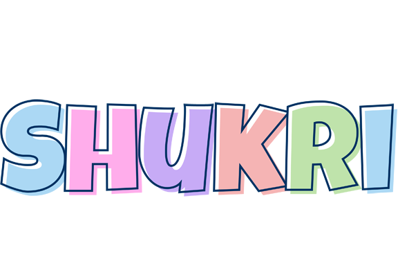 Shukri pastel logo