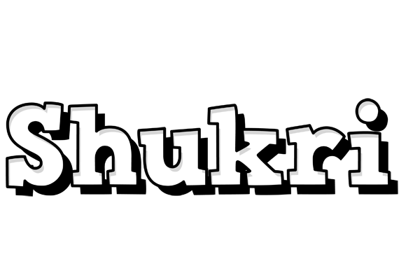 Shukri snowing logo