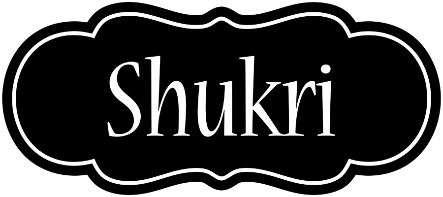Shukri welcome logo