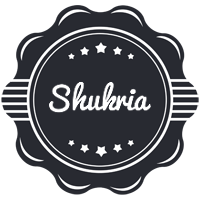 Shukria badge logo