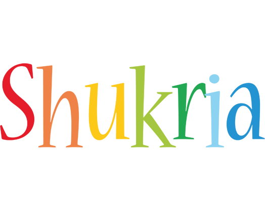 Shukria birthday logo
