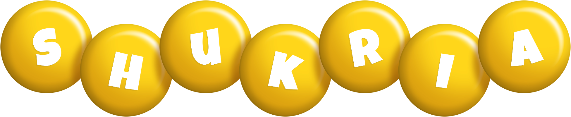 Shukria candy-yellow logo