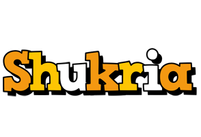 Shukria cartoon logo