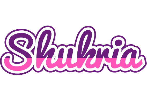 Shukria cheerful logo