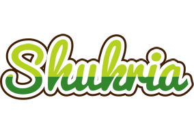 Shukria golfing logo