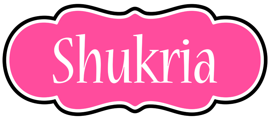 Shukria invitation logo