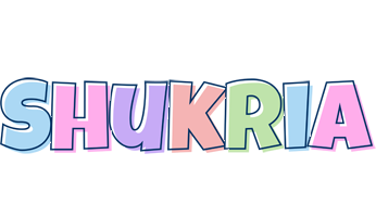 Shukria pastel logo