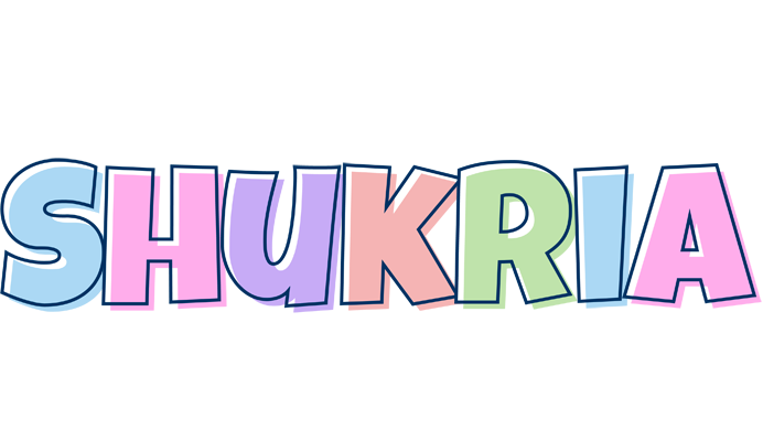 Shukria pastel logo