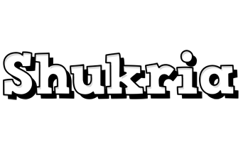 Shukria snowing logo