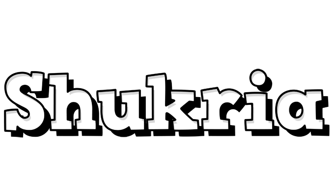 Shukria snowing logo