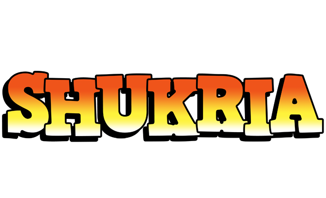 Shukria sunset logo