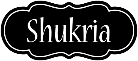 Shukria welcome logo