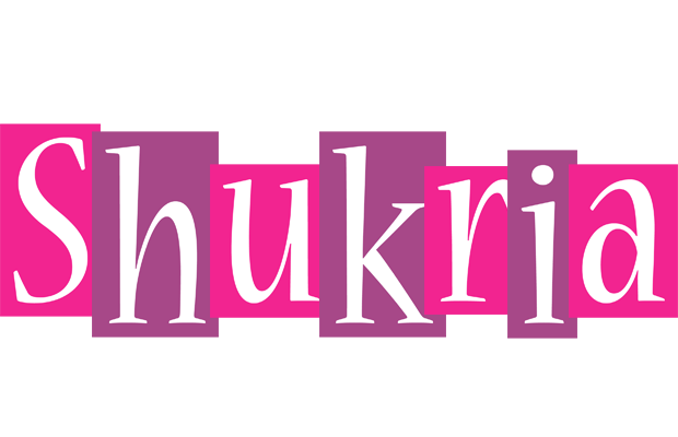 Shukria whine logo