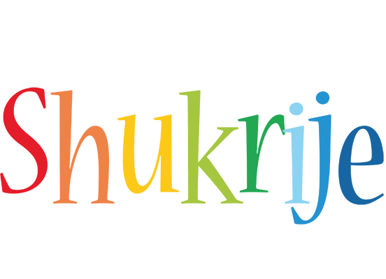 Shukrije birthday logo