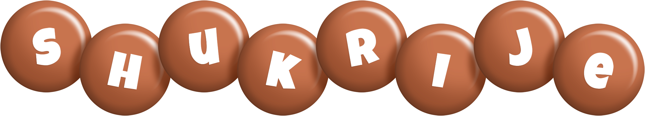 Shukrije candy-brown logo