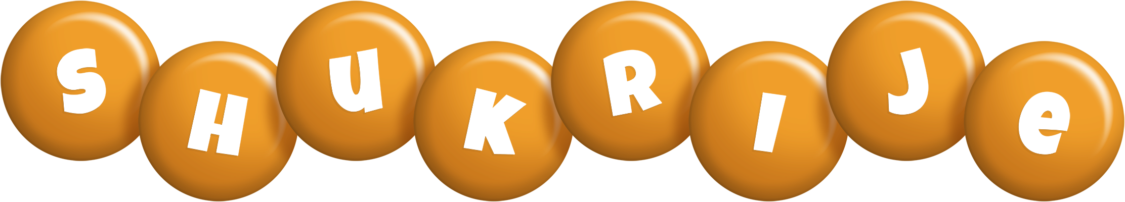 Shukrije candy-orange logo