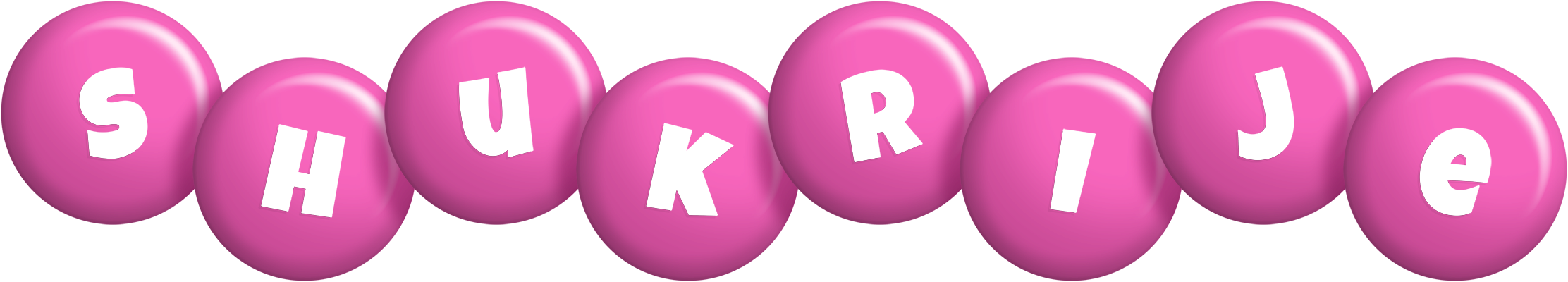 Shukrije candy-pink logo