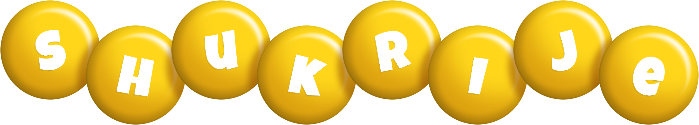 Shukrije candy-yellow logo