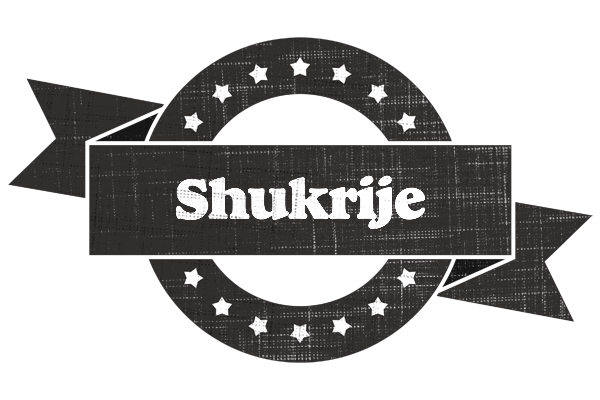 Shukrije grunge logo