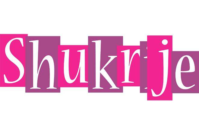 Shukrije whine logo