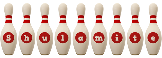 Shulamite bowling-pin logo