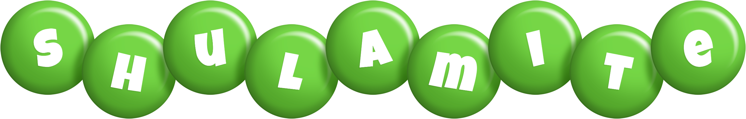 Shulamite candy-green logo
