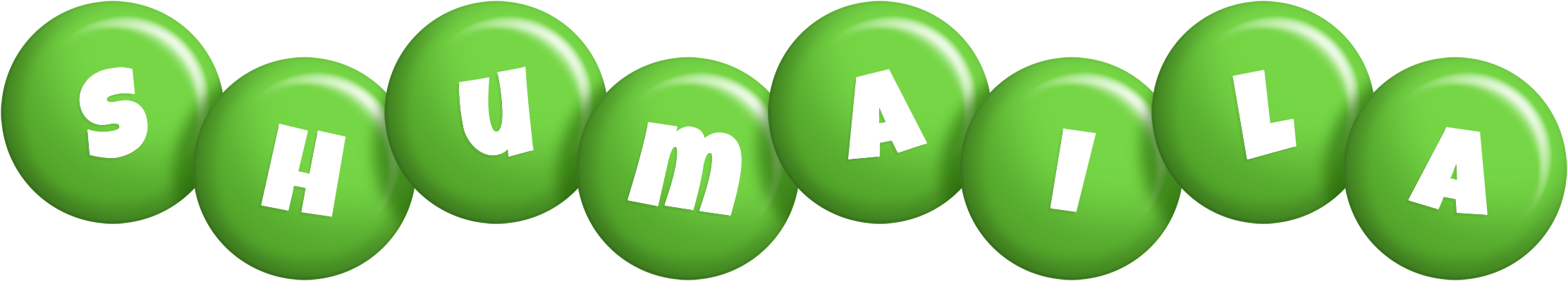 Shumaila candy-green logo