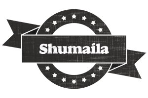 Shumaila grunge logo