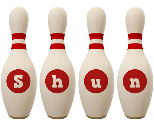 Shun bowling-pin logo