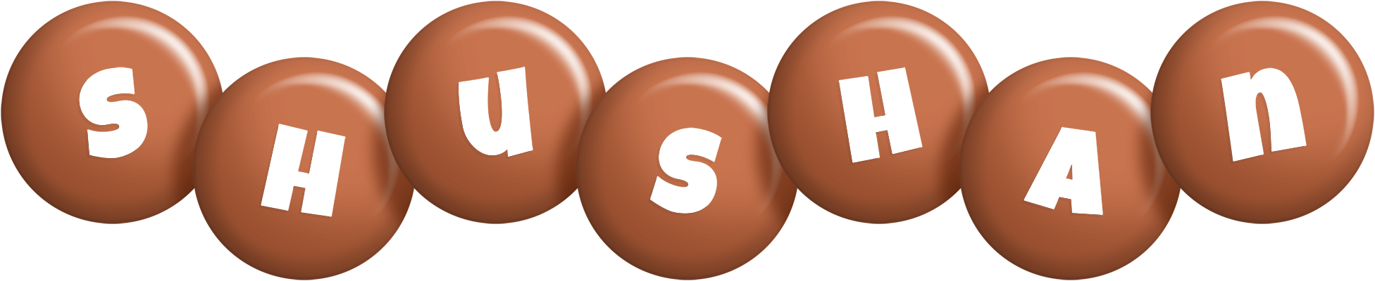 Shushan candy-brown logo