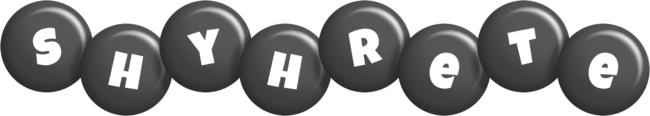 Shyhrete candy-black logo