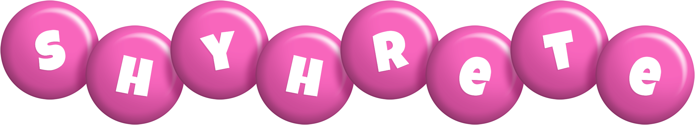 Shyhrete candy-pink logo