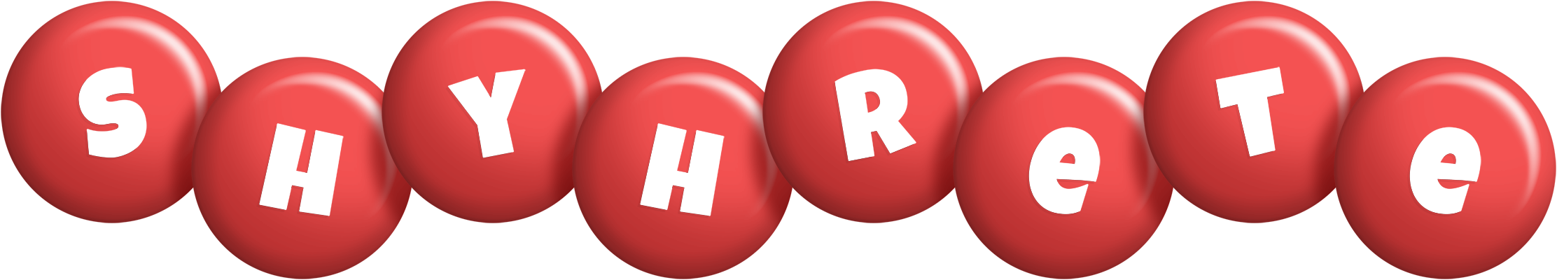 Shyhrete candy-red logo