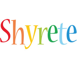 Shyrete birthday logo