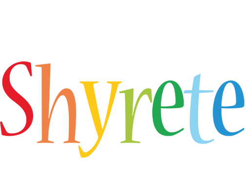 Shyrete birthday logo