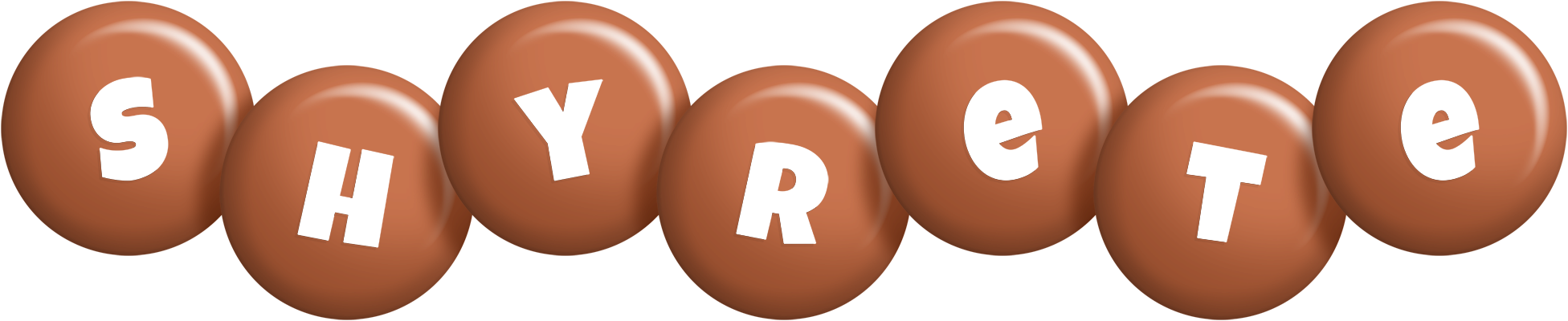 Shyrete candy-brown logo