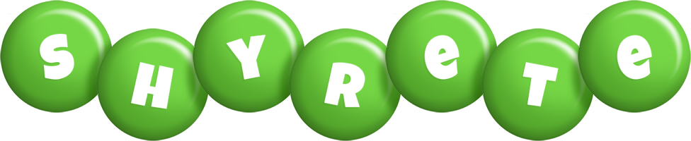 Shyrete candy-green logo