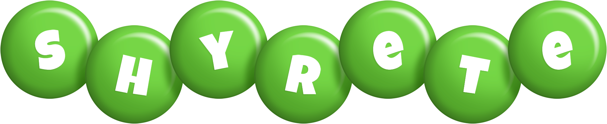 Shyrete candy-green logo