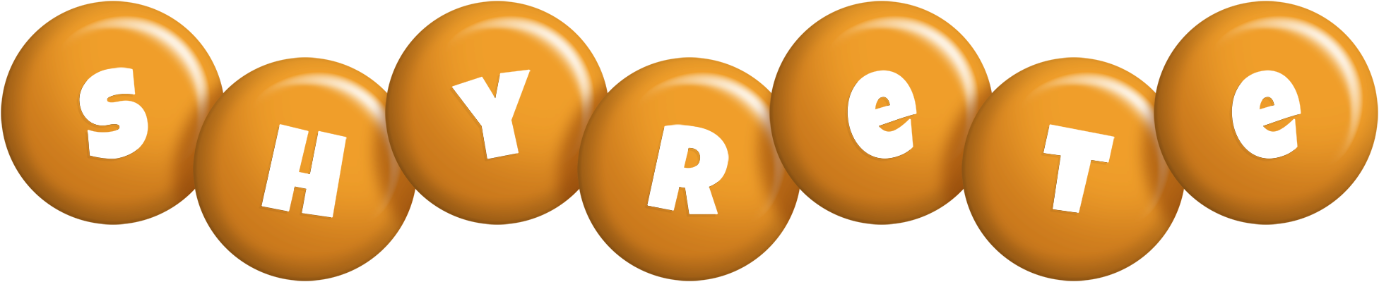 Shyrete candy-orange logo