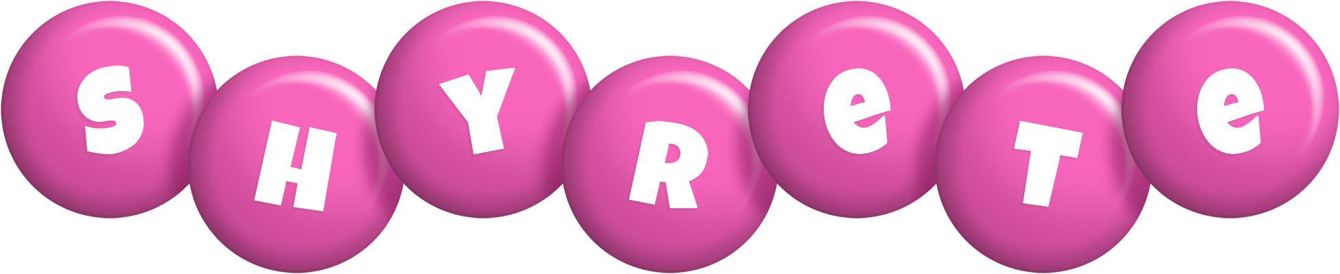 Shyrete candy-pink logo