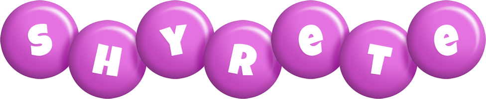 Shyrete candy-purple logo