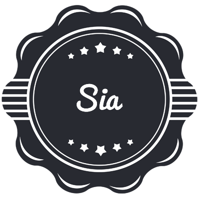 Sia badge logo