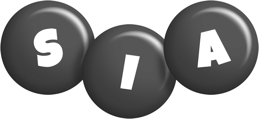 Sia candy-black logo