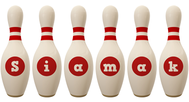 Siamak bowling-pin logo