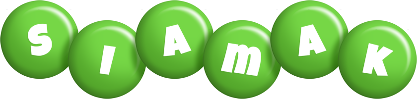 Siamak candy-green logo