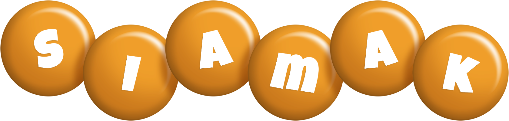 Siamak candy-orange logo